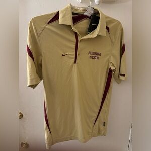 Men’s Florida State University Seminoles Nike Coaches Polo Size XS
